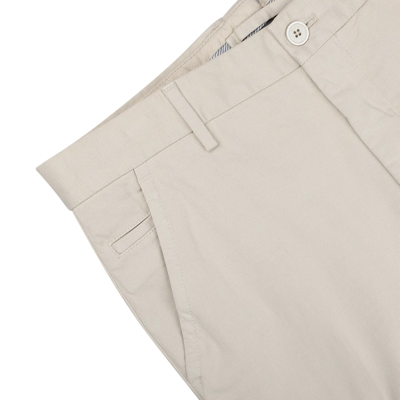 Cream Beige Cotton Stretch Model 8 Chinos