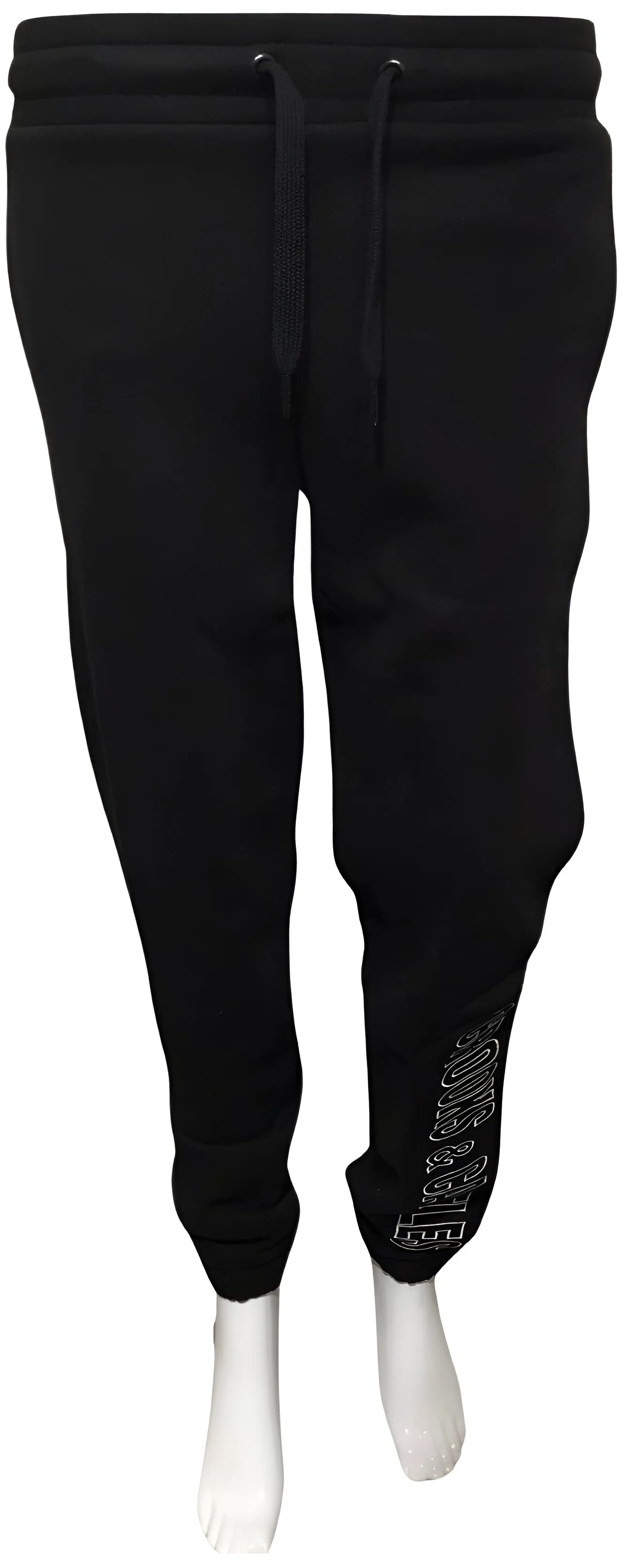 ^CROOKS & CASTLES^ (BLACK) JOGGER SWEAT PANTS FOR WOMEN (EMBROIDERED LOGO)