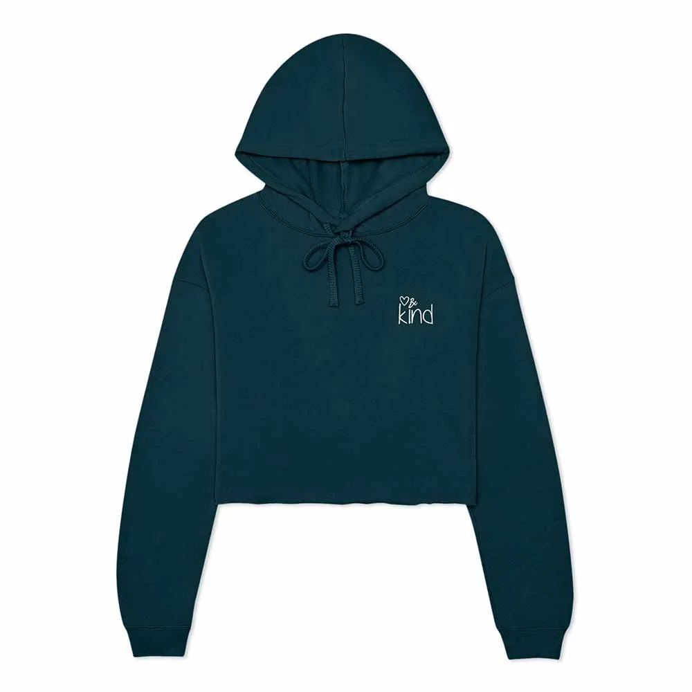 Dalix Be Kind Cropped Hoodie