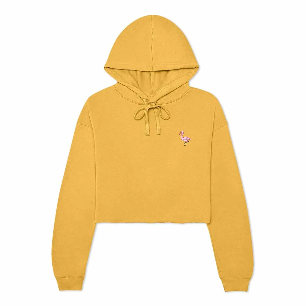 Dalix Flamingo Cropped Hoodie