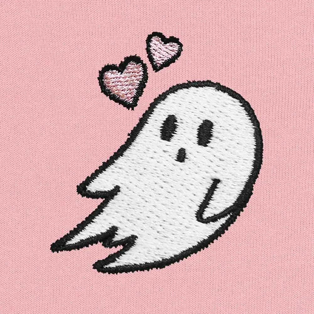 Dalix Heartly Ghost Cropped Hoodie