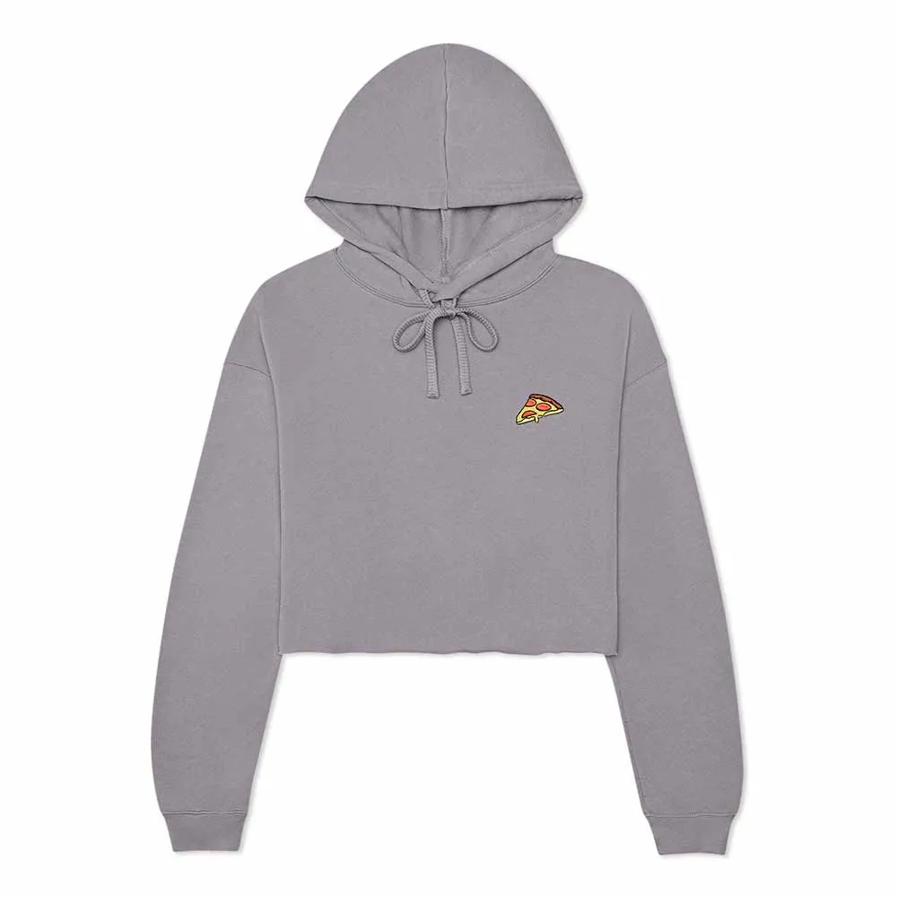 Dalix Pizza Cropped Hoodie