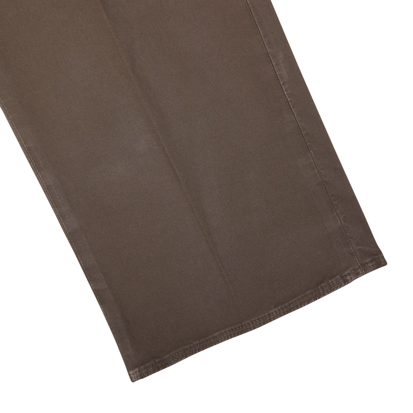 Dark Brown Cotton Stretch Regular Chinos