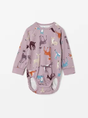 Deer Print Babygrow