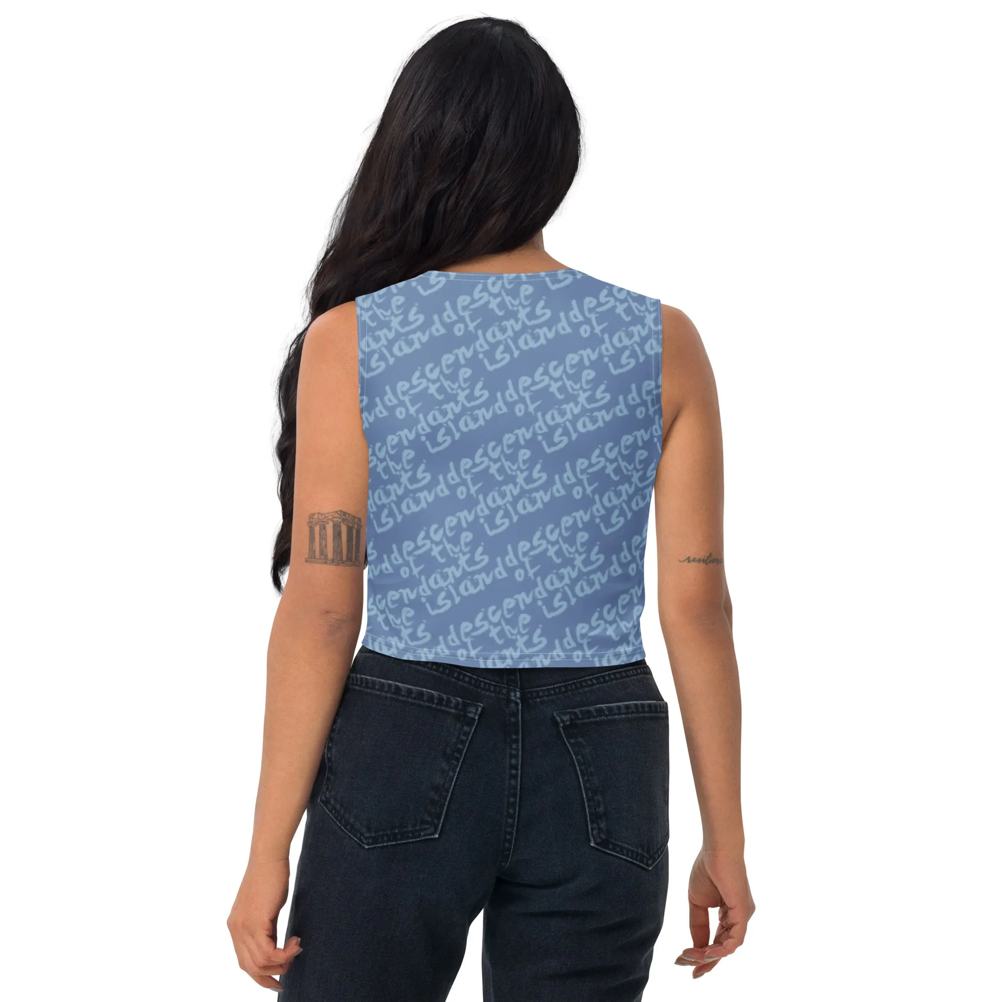 Descendans of the Island Denim Crop Top