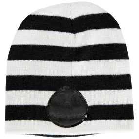 Disney Nightmare Before Christmas Jack Skellington White Stripe Beanie