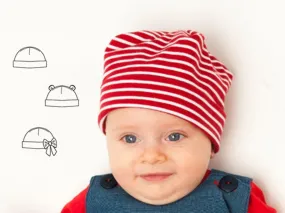 Easy Baby Hat sewing pattern pdf newborn to 3Y, for Children Boy   Girl Beanie in 3 Versions, Fully lined   Unlined BUBU from Patternforkids