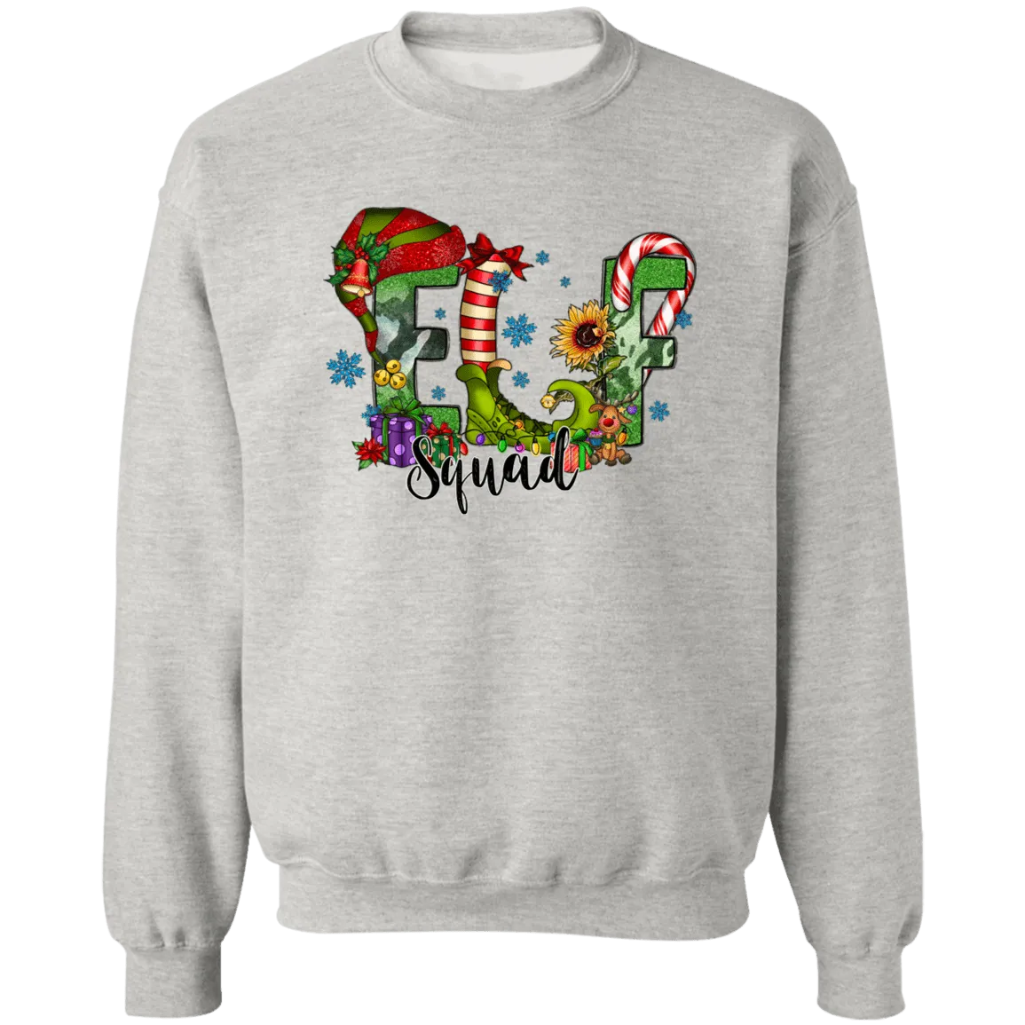 Elf Squad Crewneck Pullover Sweatshirt