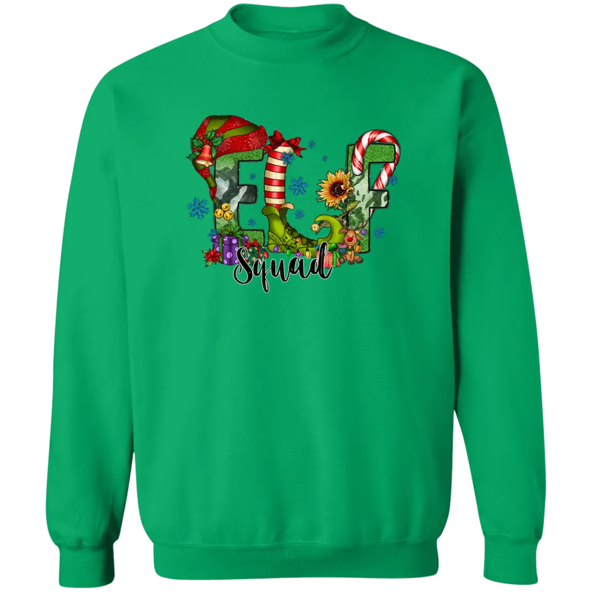 Elf Squad Crewneck Pullover Sweatshirt