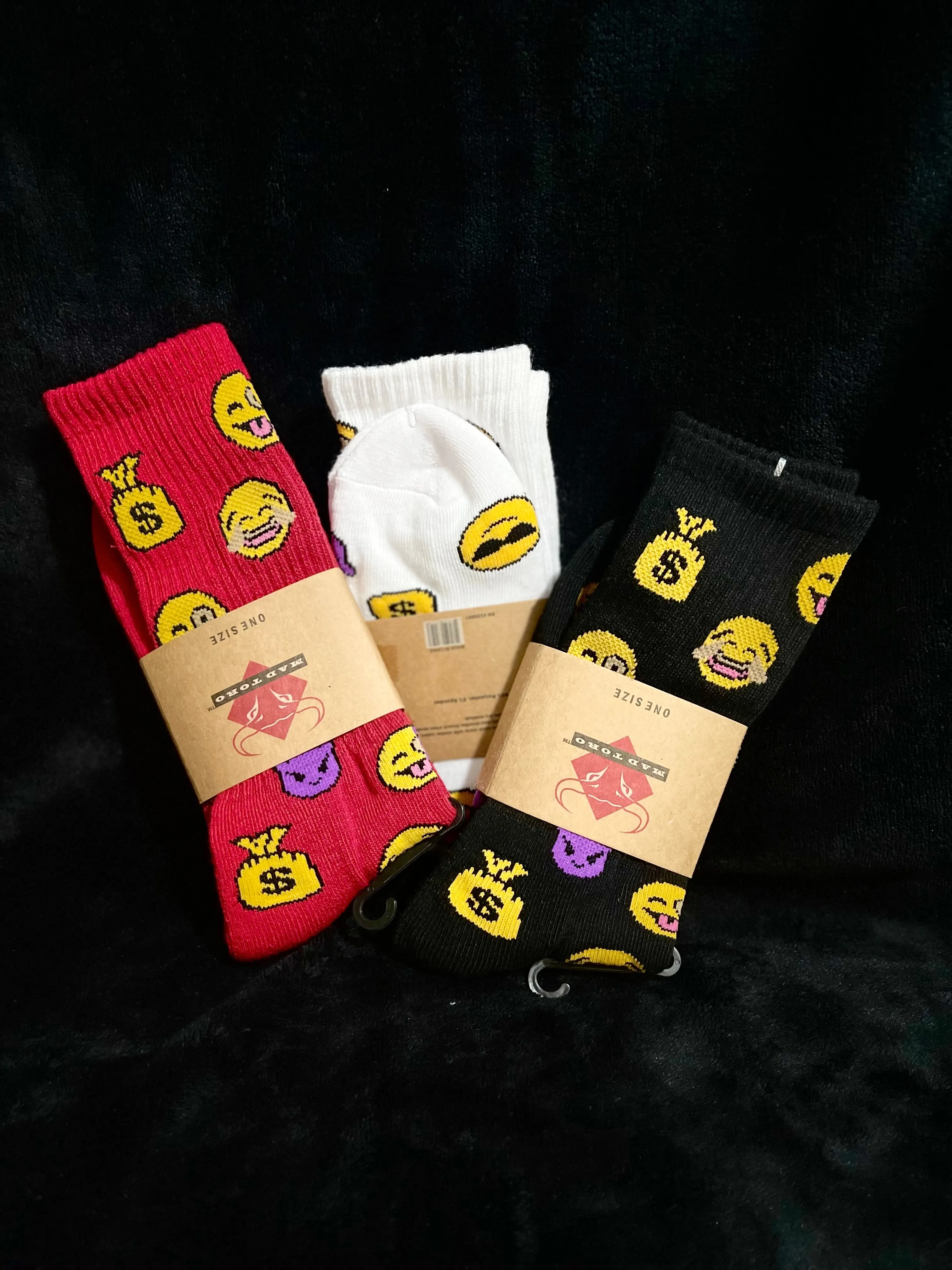 Emoji Socks (Red)