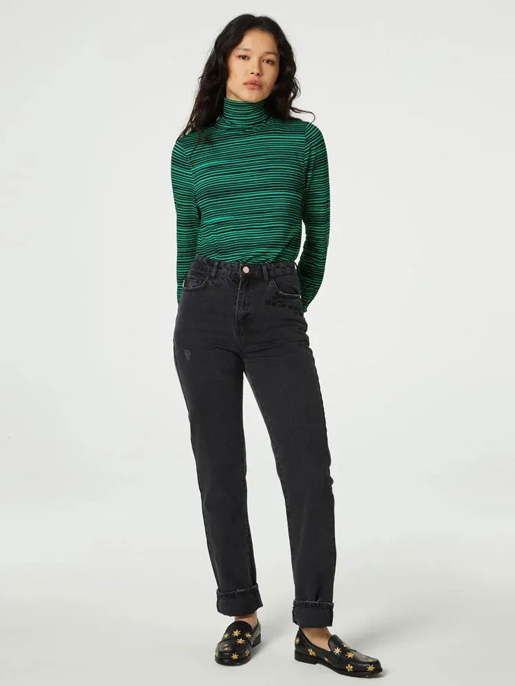 Fabienne Chapot Jade Top Green Striped