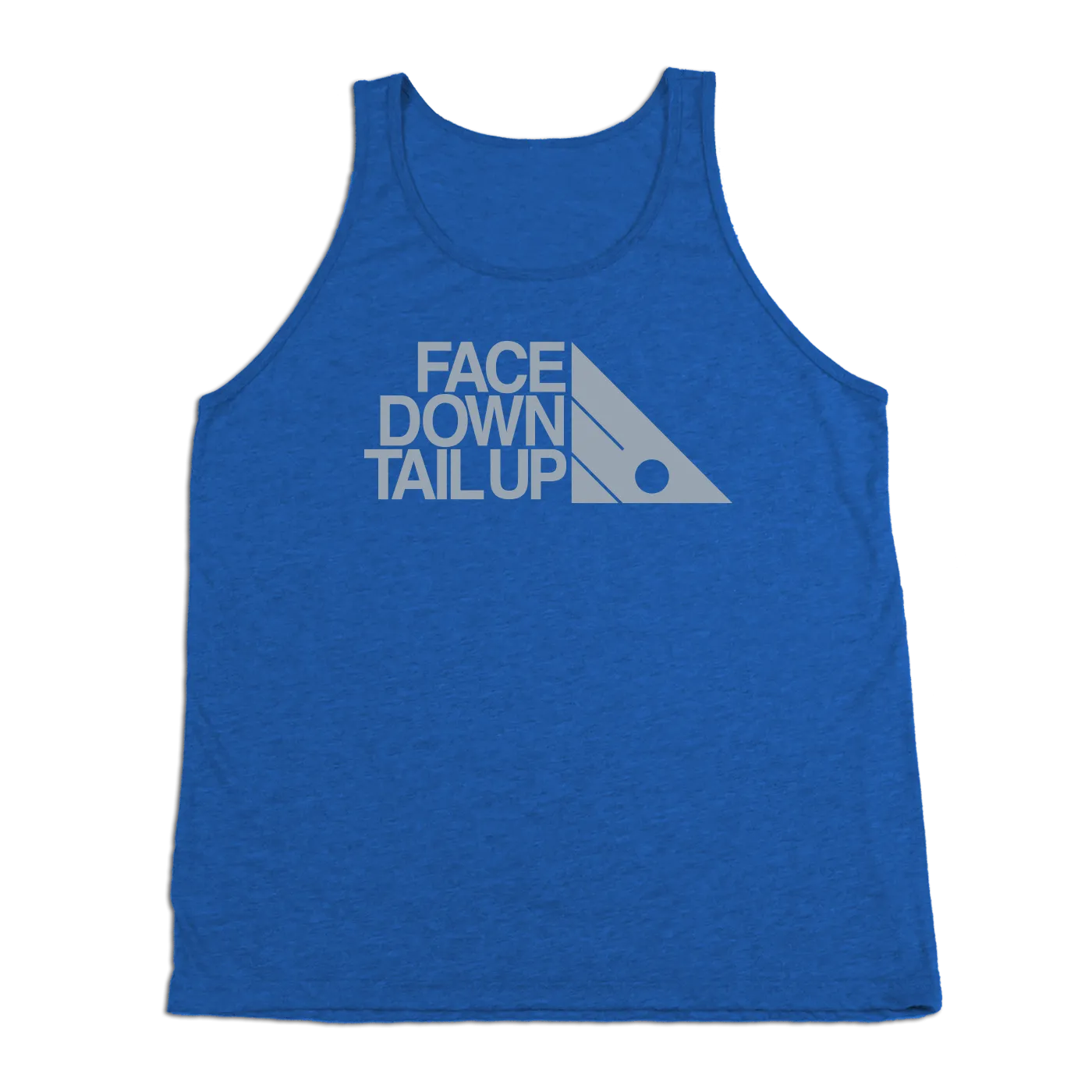 #FACEDOWNTAILUP TriBlend Tank Top - Gray Print