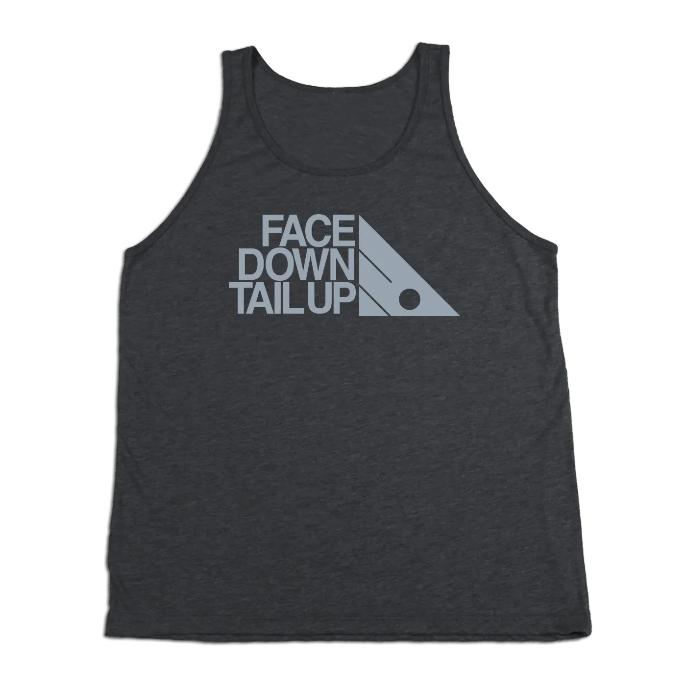 #FACEDOWNTAILUP TriBlend Tank Top - Gray Print