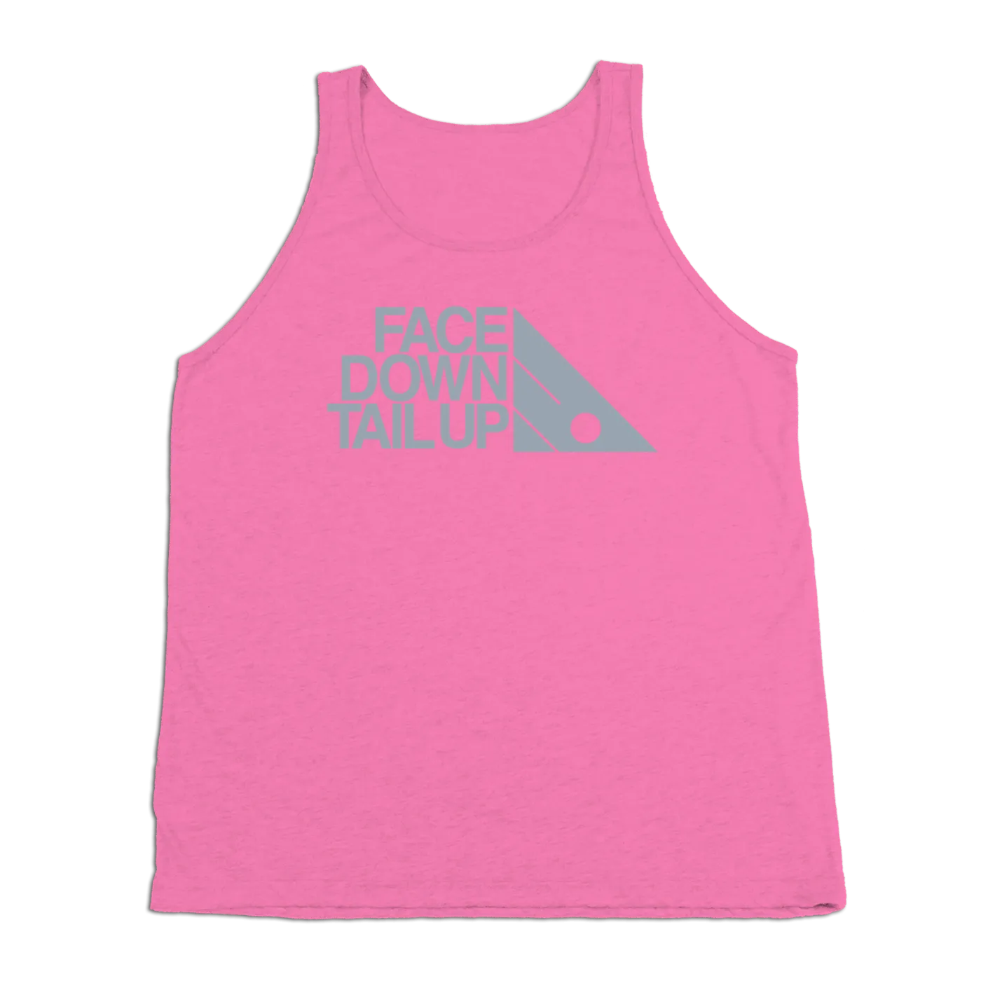 #FACEDOWNTAILUP TriBlend Tank Top - Gray Print