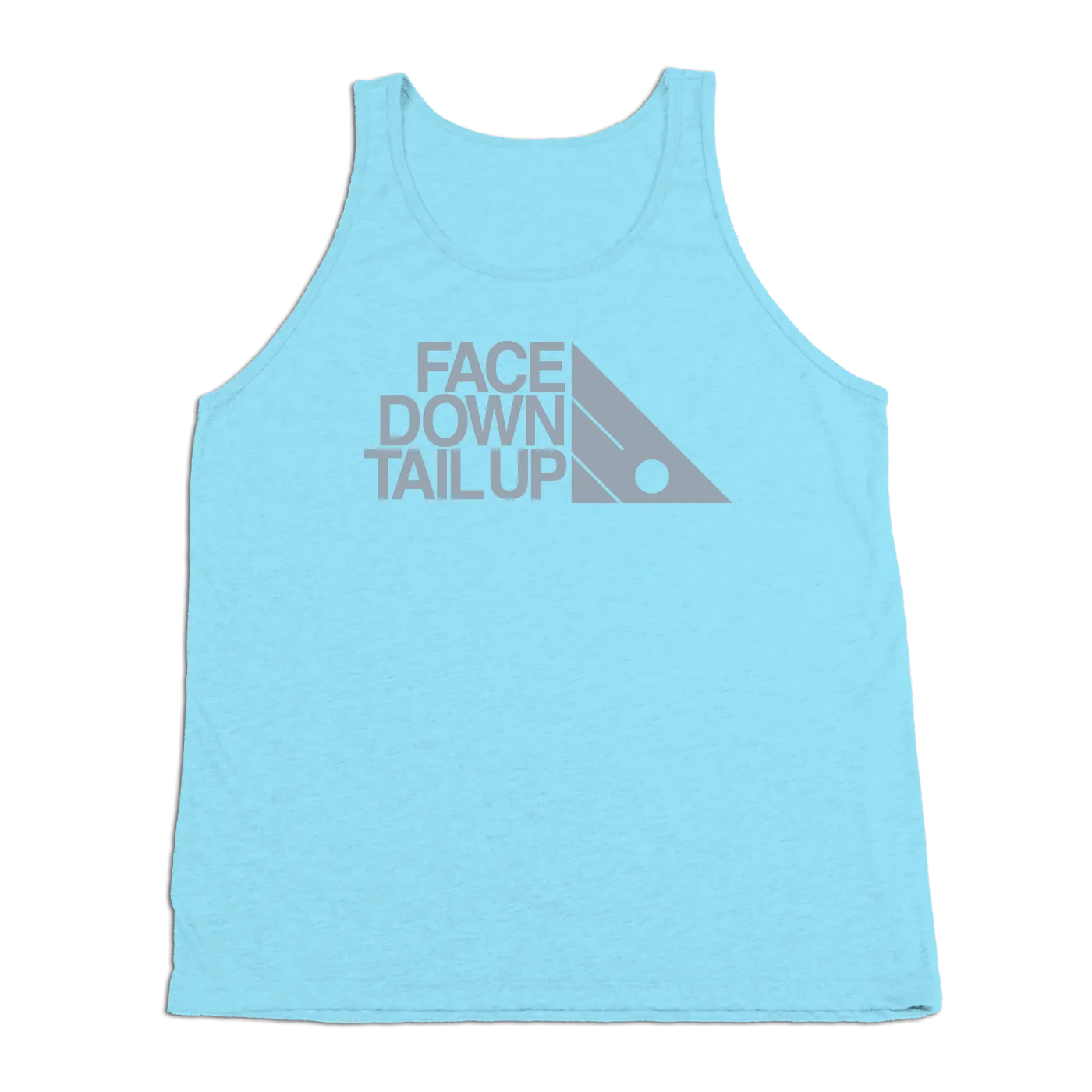 #FACEDOWNTAILUP TriBlend Tank Top - Gray Print