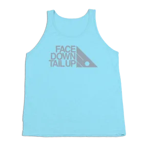 #FACEDOWNTAILUP TriBlend Tank Top - Gray Print