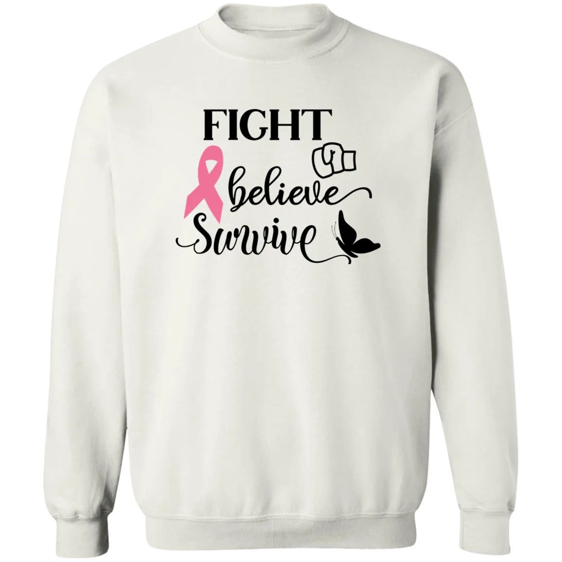 Fight & Believe Unisex Crewneck Pullover Sweatshirt