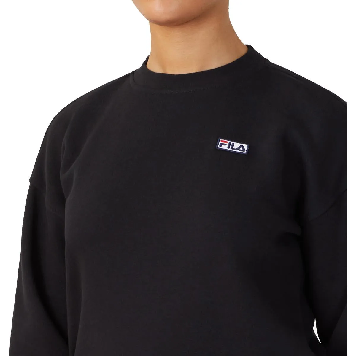 Fila Stina Women's Fleece Lined Crewneck Athletic Pullover Sweatshirt