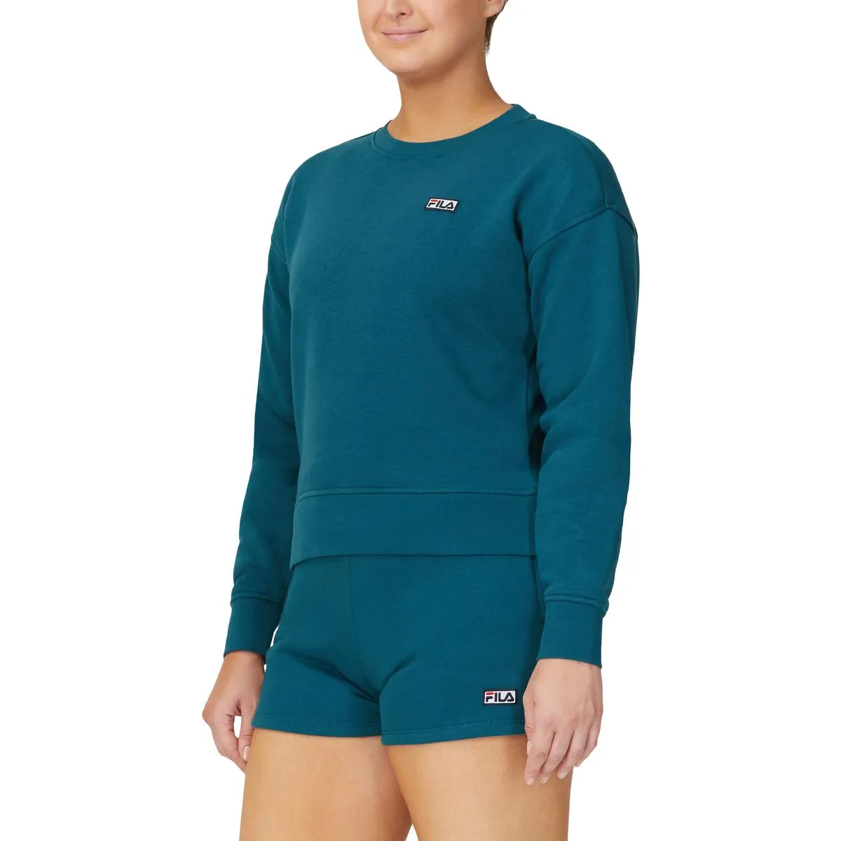 Fila Stina Women's Fleece Lined Crewneck Athletic Pullover Sweatshirt