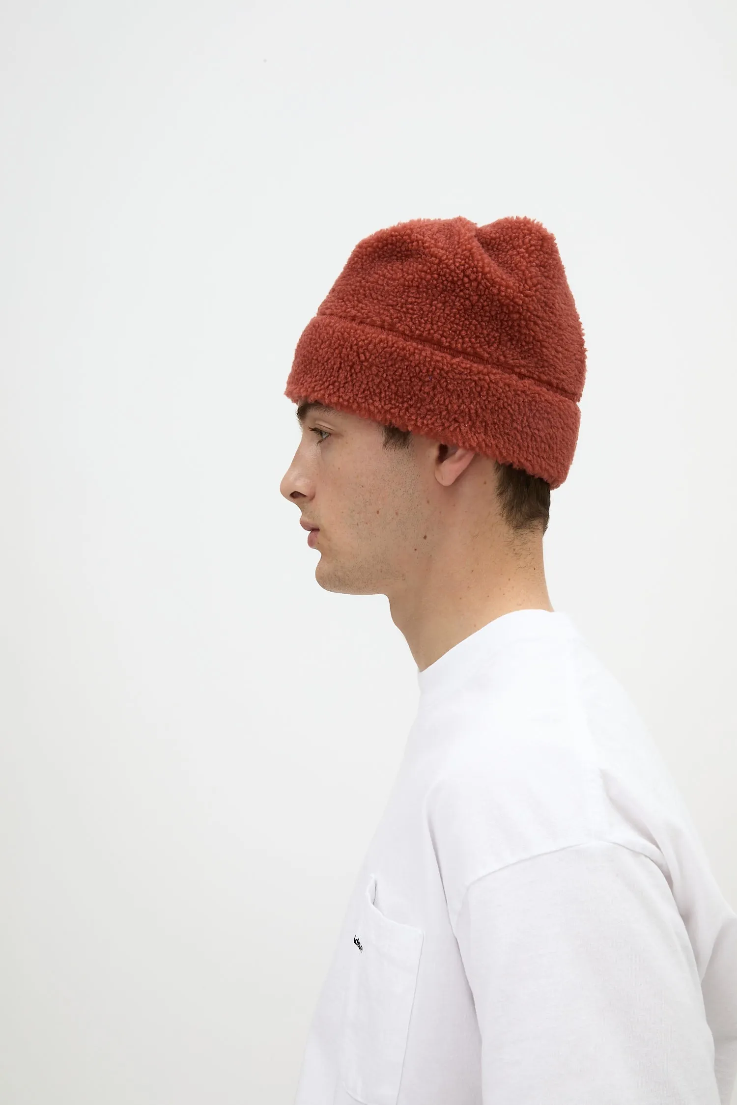 Fleece Beanie - Brick