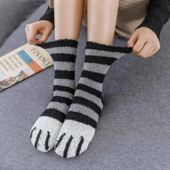 Fluffy Paw Socks (2pairs)