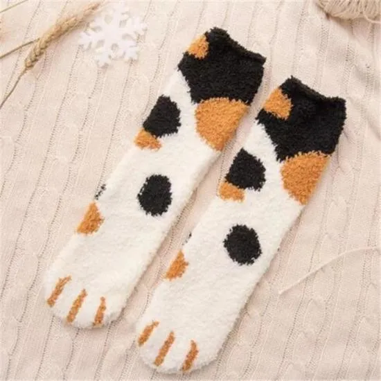 Fluffy Paw Socks (2pairs)