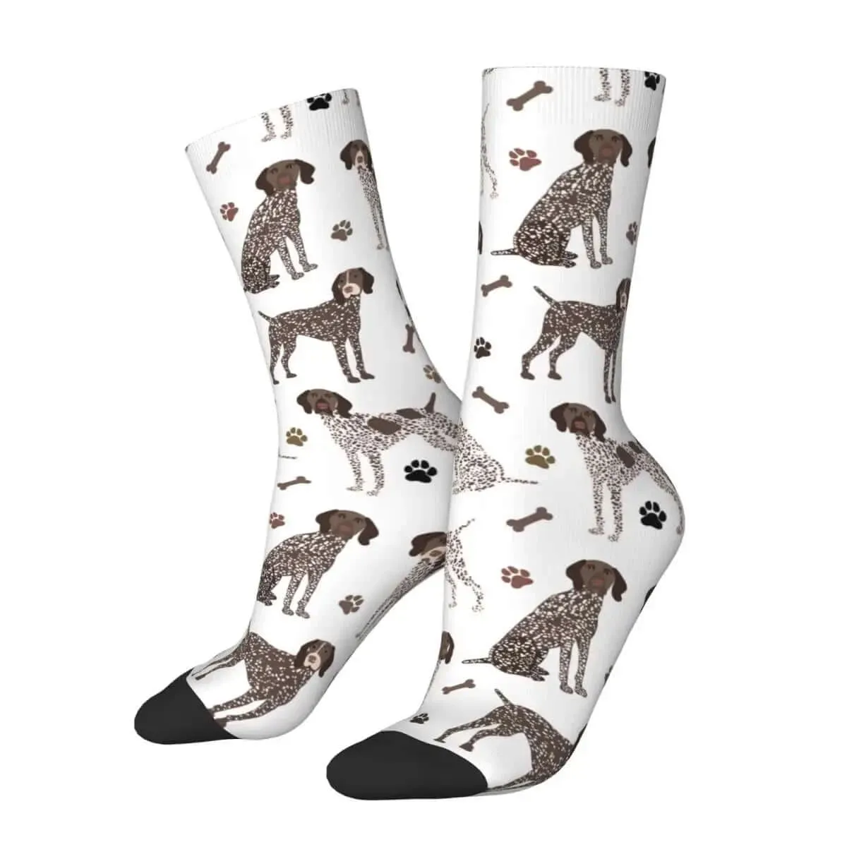 German Shorthaired Pointer Dog Bone and Paw Socks