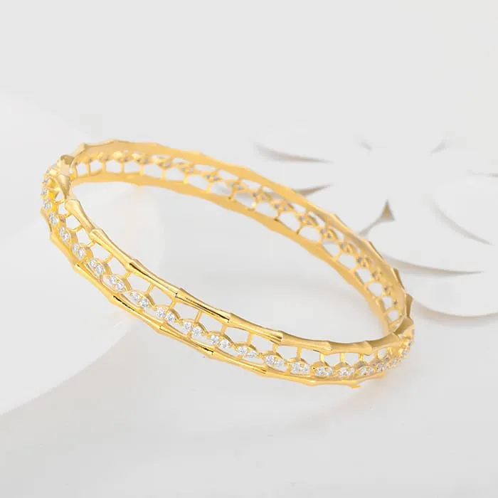 Golden Whispering Winds Bangle