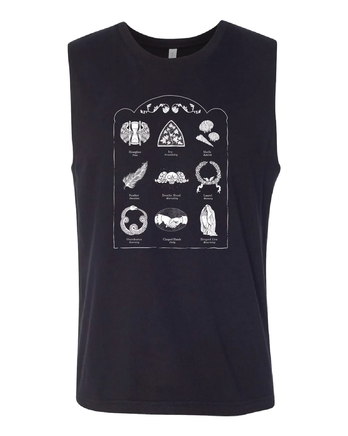 Gravestone Symbols Muscle Tank