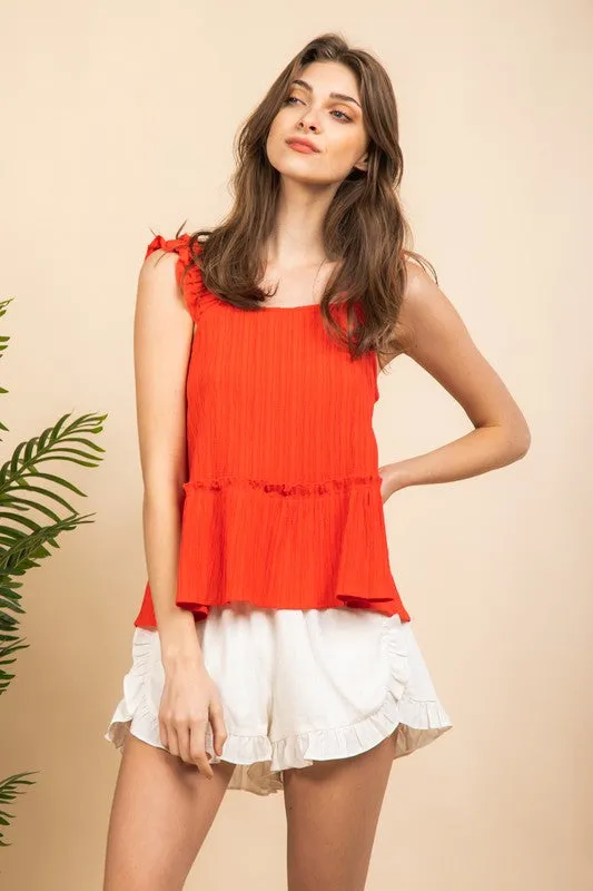 Hadley Ruffle Tank