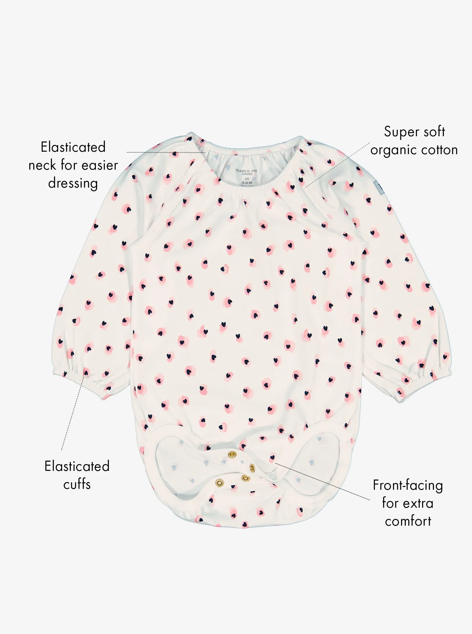 Heart Print  Babygrow