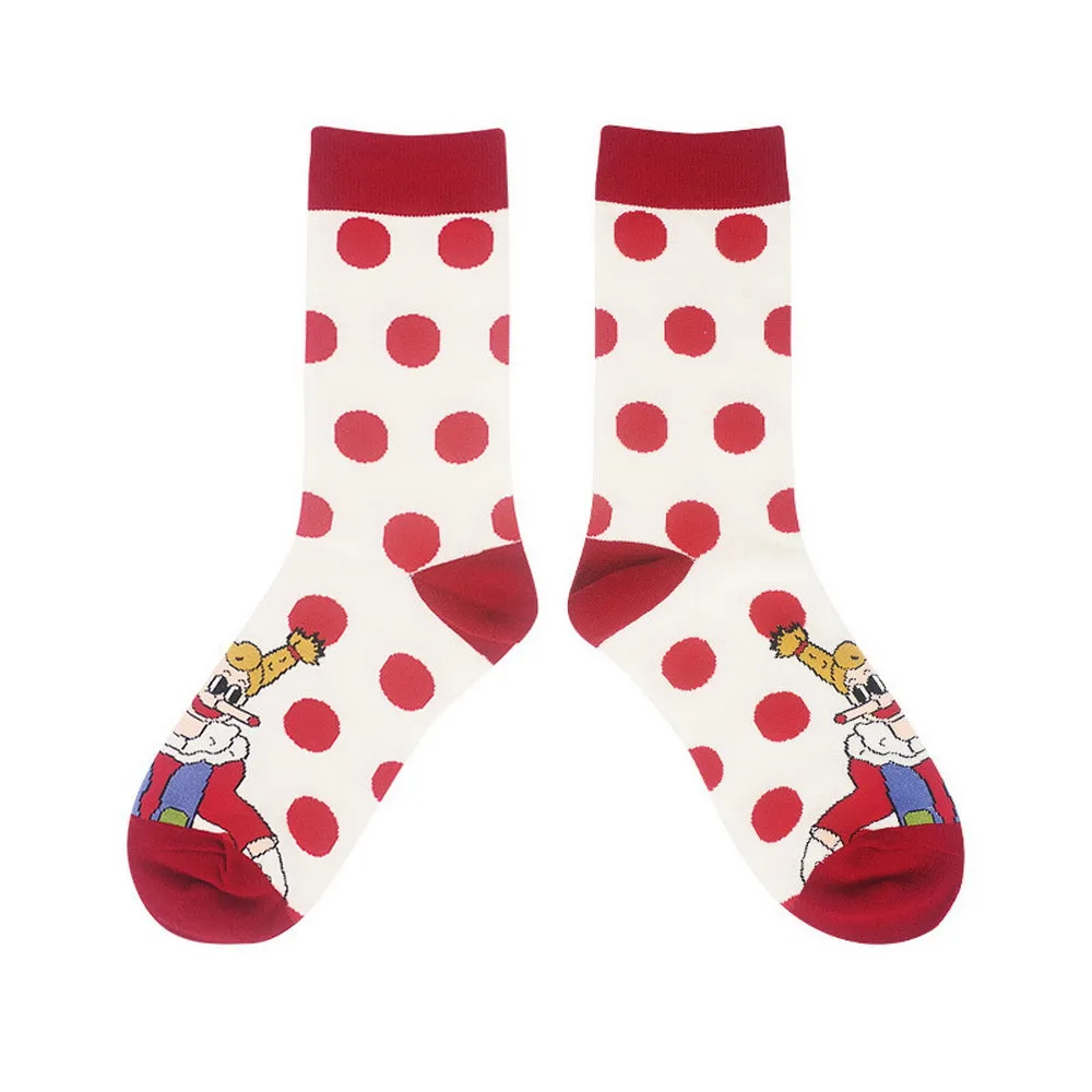 Himiyako Fun Socks for Women w/ Namiya General Store Cartoon Patterns DMS802