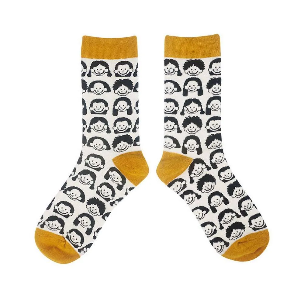 Himiyako Fun Socks for Women w/ Namiya General Store Cartoon Patterns DMS802