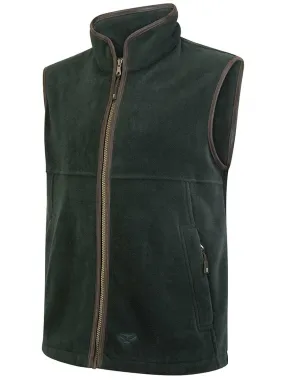 HOGGS OF FIFE Stenton Technical Fleece Gilet - Mens - Pine Green