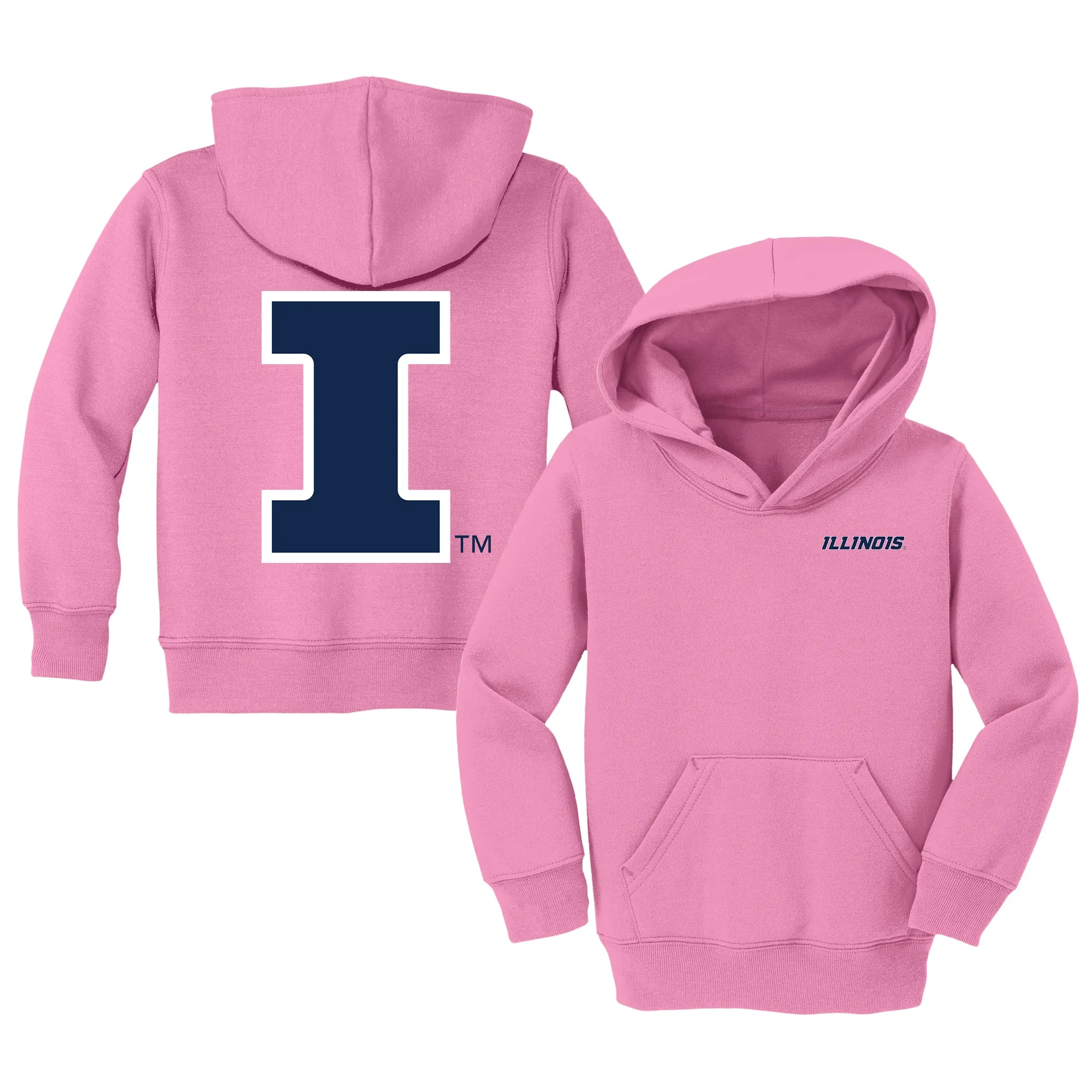 Illinois Fighting Illini Logo Toddler Pullover Sweatshirt