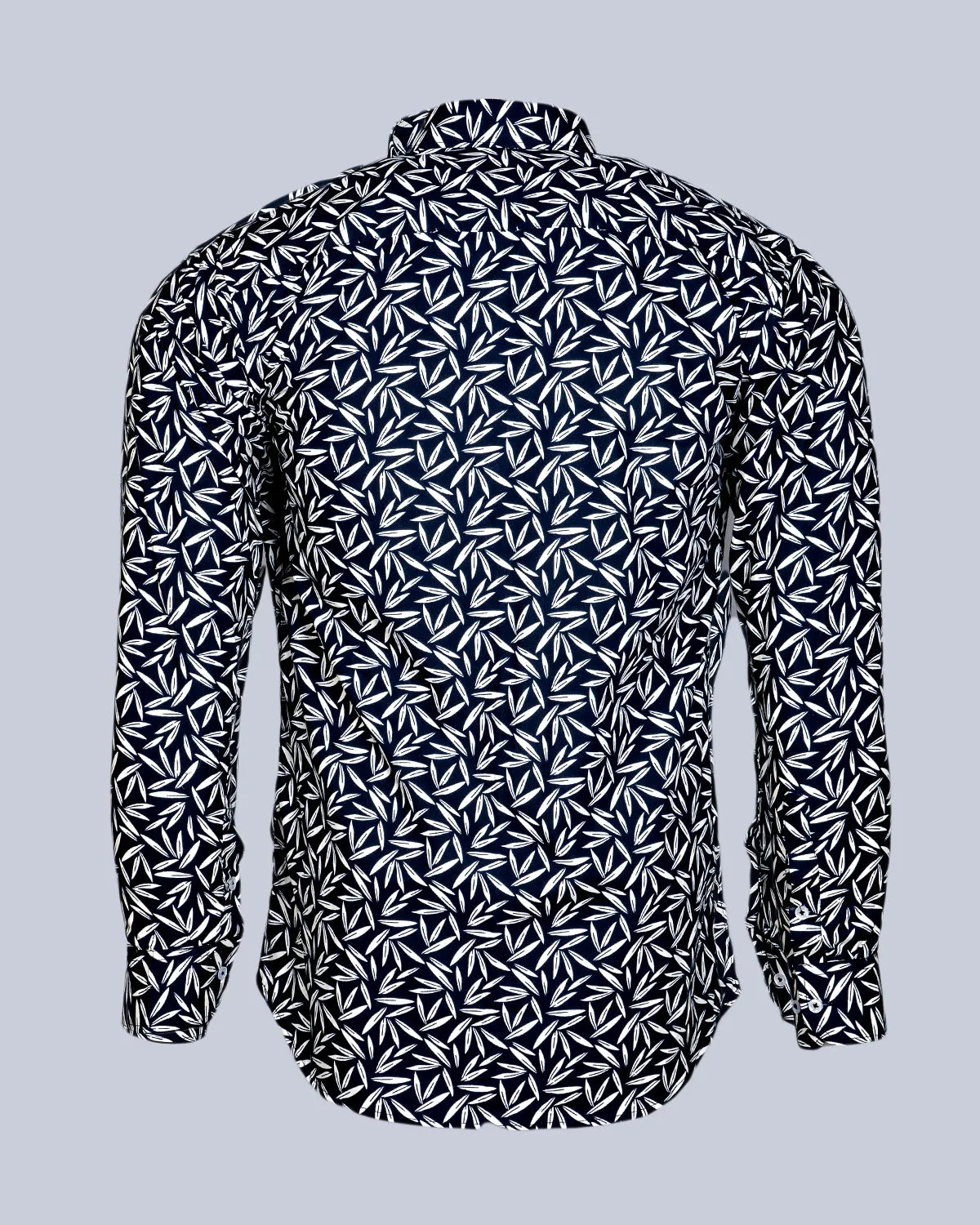 JADE BLACK AND WHITE FLORAL PRINTED PREMIUM COTTON SHIRT