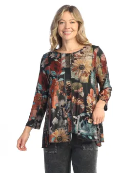 Jess & Jane FB2-1973 Lisa Printed French Brush Tunic