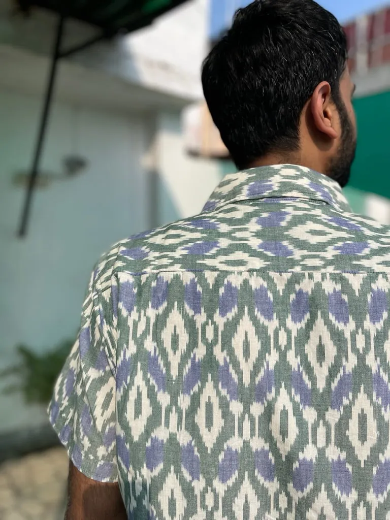 Junaid Grey Ikat Shirt