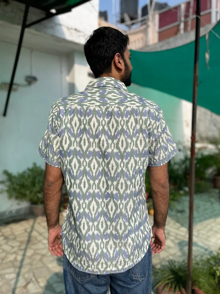 Junaid Grey Ikat Shirt