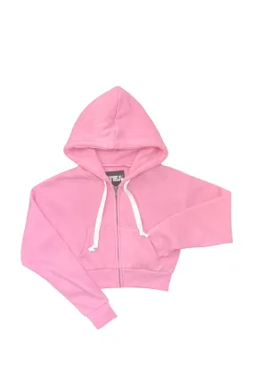 JUNIOR DYLAN ZIP CROP HOODIE- FINAL SALE