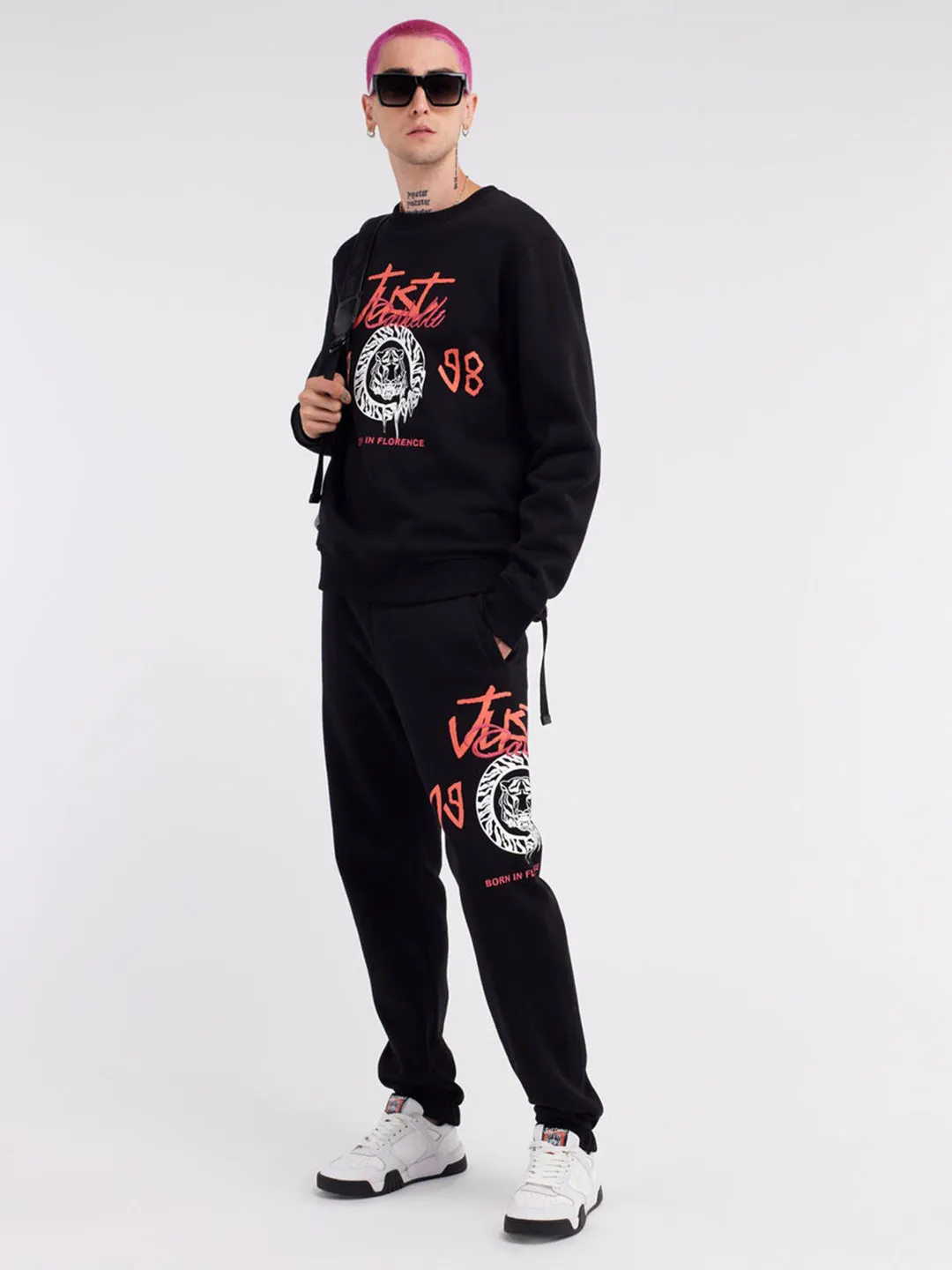 Just Cavalli Men Printed Regular Fit Sweatpant