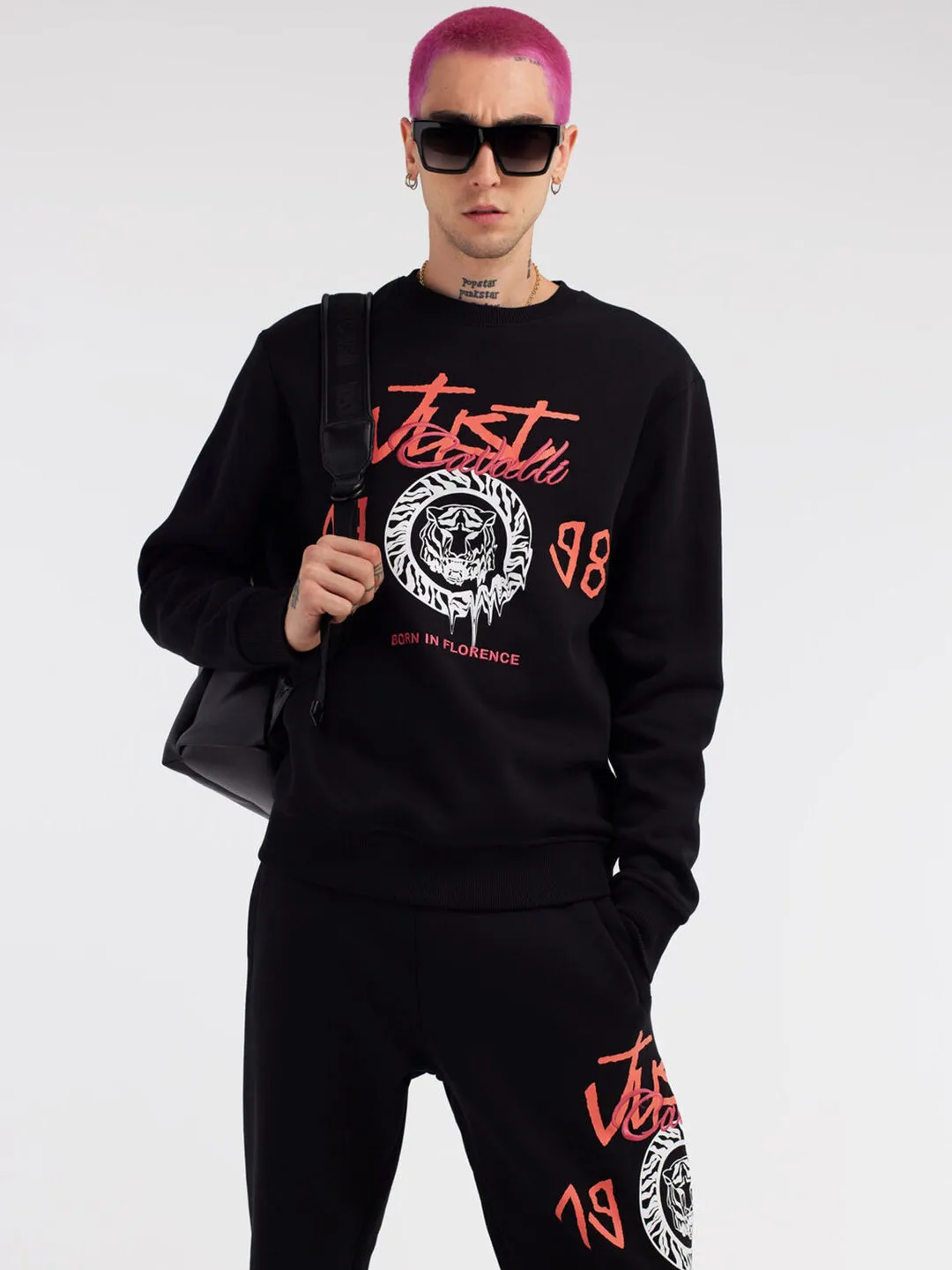 Just Cavalli Men Printed Regular Fit Sweatpant