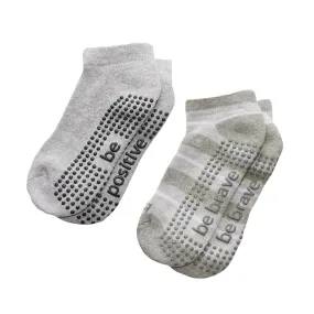 Kids 2 Pack Grip Socks 4T-6T (Alex)