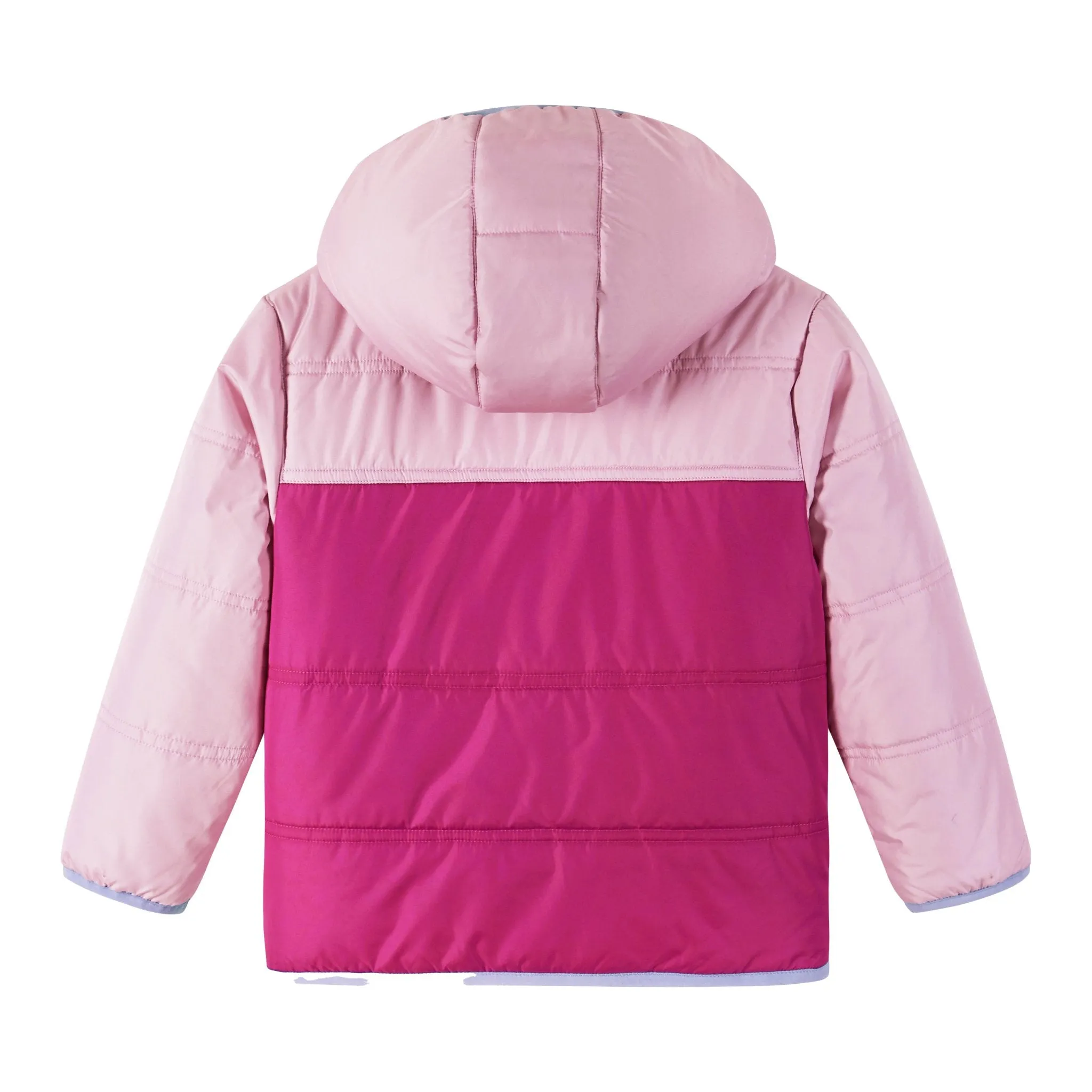 Kids Colorblock Sherpa Jacket | Pink