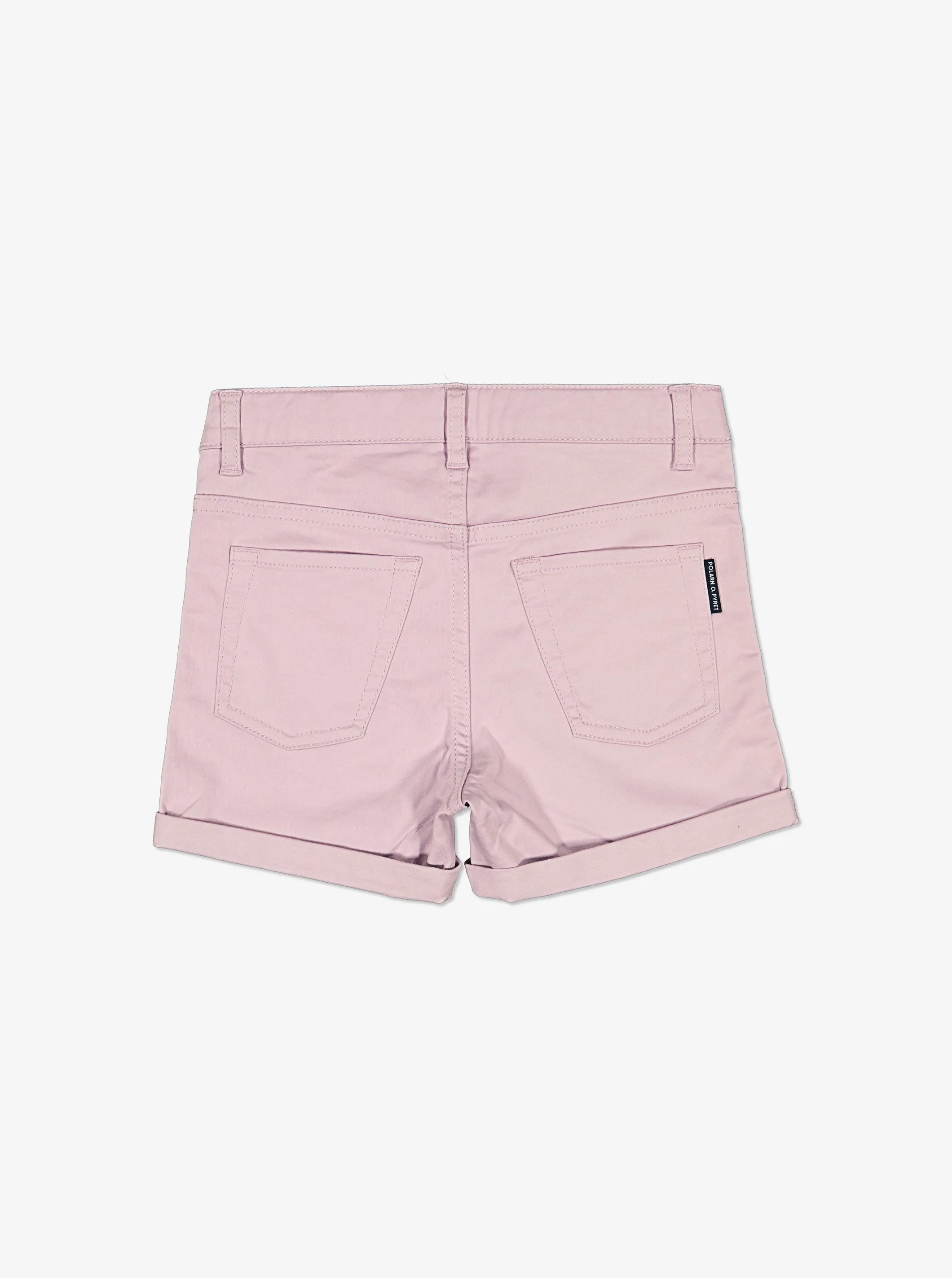 Kids Pink Denim Shorts