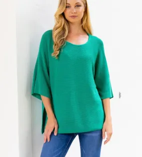 Kimino Jade Light Weight Ribbed Knit