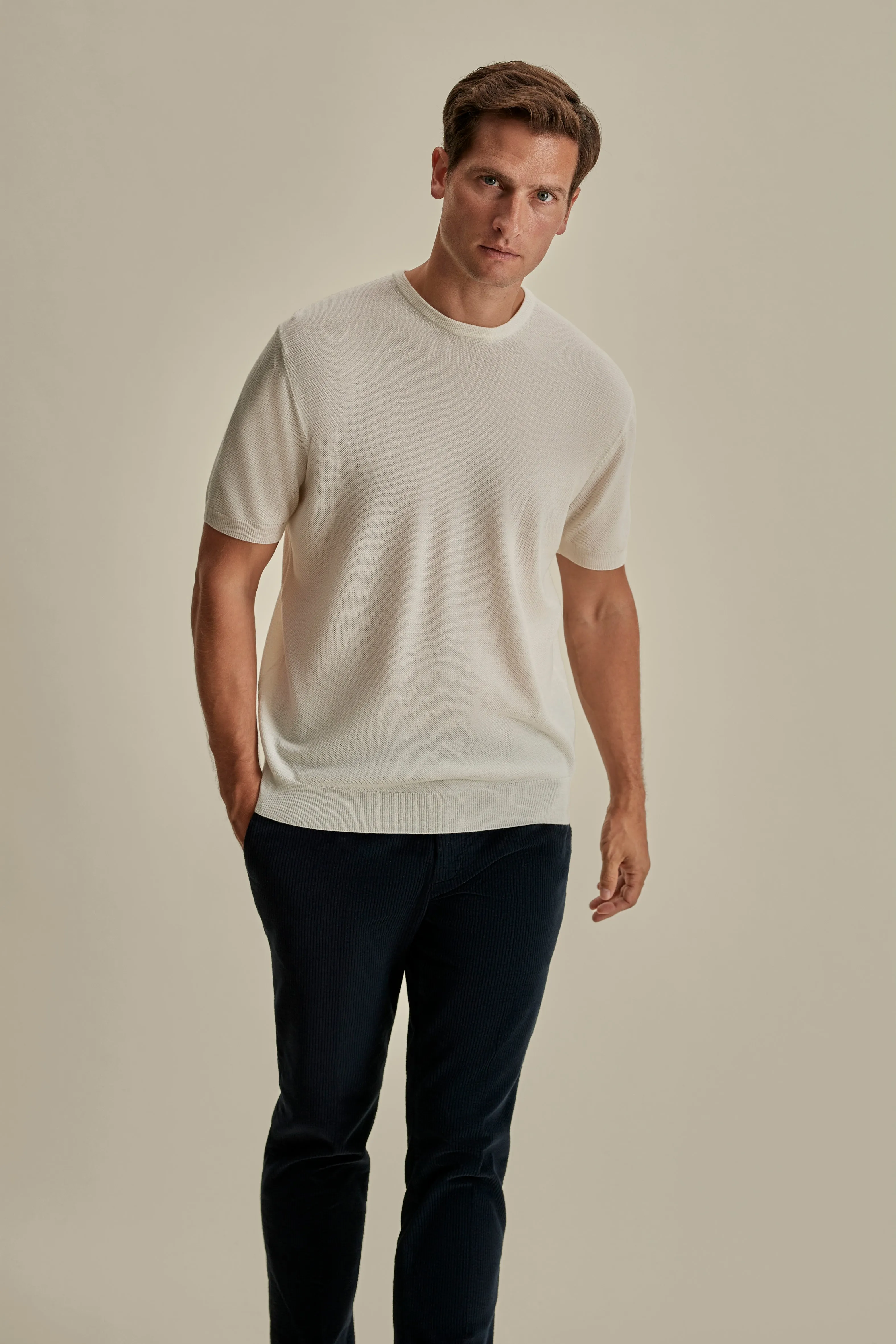 Knitted Merino Wool T-Shirt