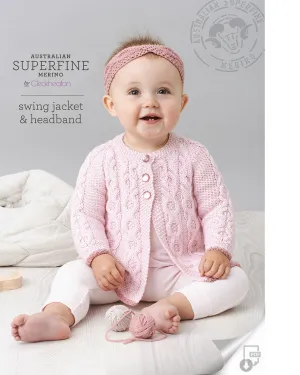 Knitting Pattern Swing Jacket & Headband