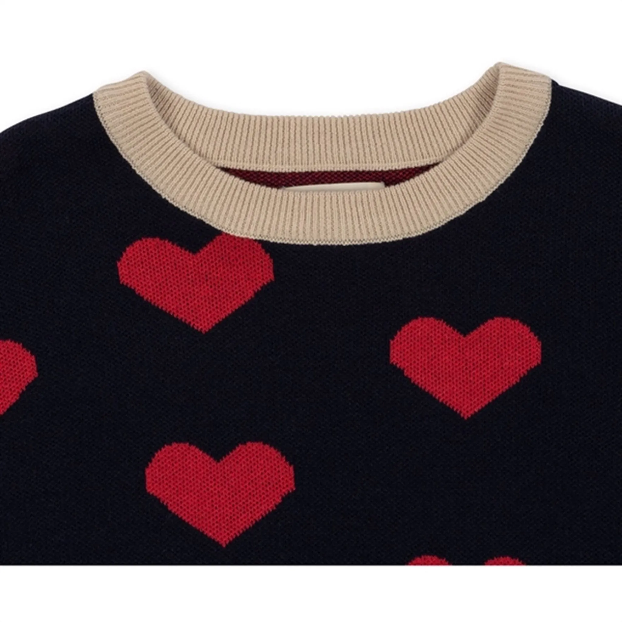 Konges Sløjd Navy Heart Lapis Knit Dress