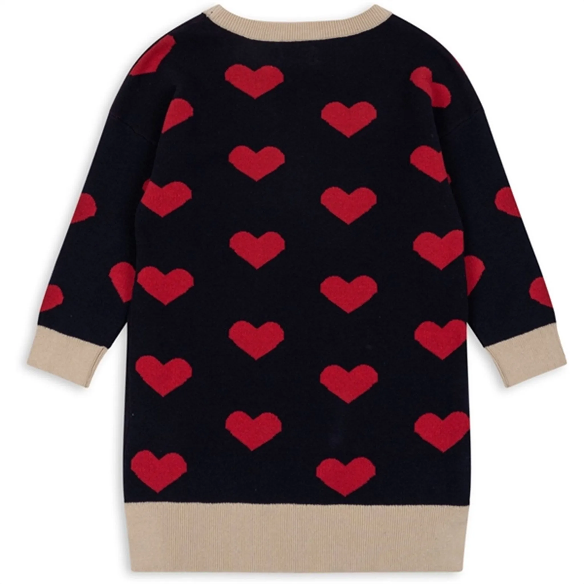 Konges Sløjd Navy Heart Lapis Knit Dress